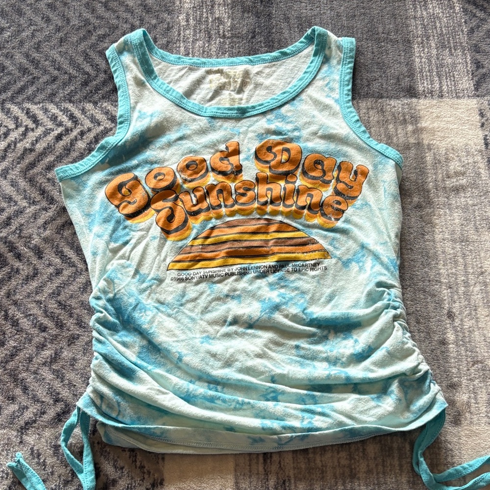Good Day Sunshine Kids Tank Top - Blue